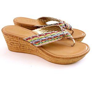 Italian Shoemakers Women's Braided Wedge Sandal 9